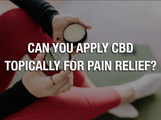 Can You Apply CBD Topically for Pain Relief?ﾠ